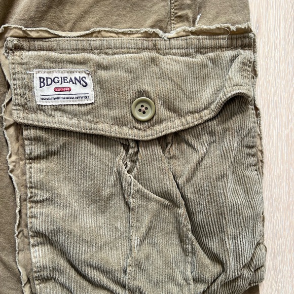 Brownish Green BDG long Cargo Skirt - Picture 4 of 6